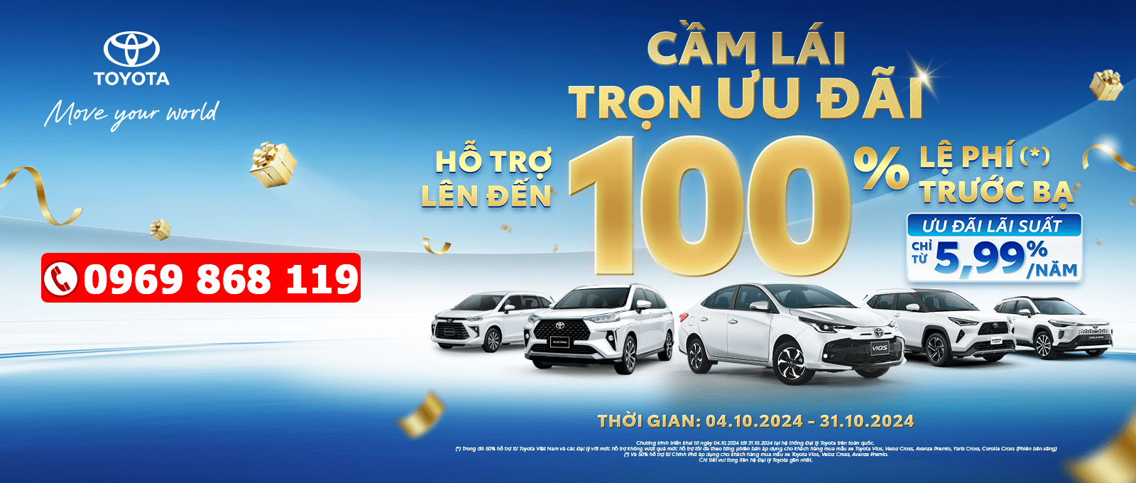 KHUYẾN MẠI XE TOYOTA THÁNG 10 TẠI BẮC NINH