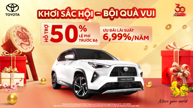 BẢNG GIÁ XE TOYOTA THÁNG 1 TẠI BẮC NINH THÁNG 1/2025
