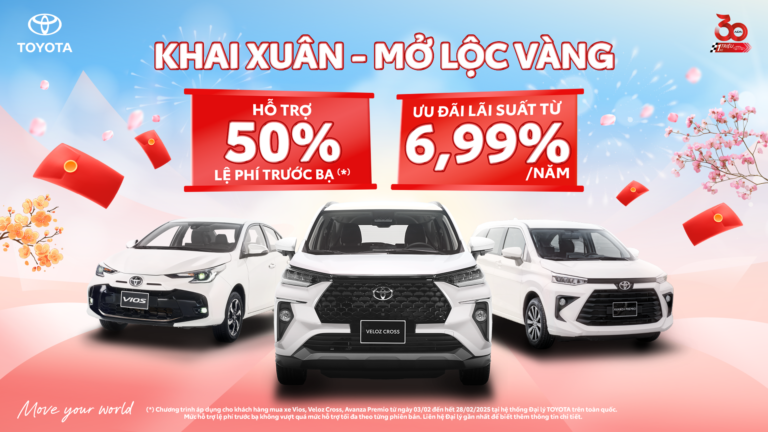 BẢNG GIÁ XE TOYOTA THÁNG 2 TẠI BẮC NINH THÁNG 2/2025