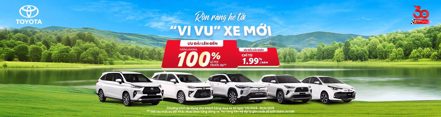 Giá xe Toyota Bắc Ninh tháng 6 2025