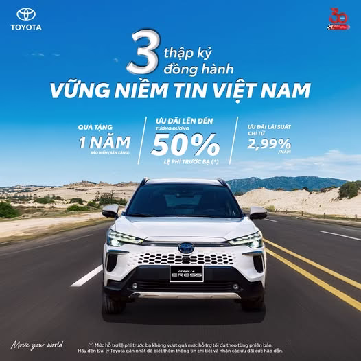 GIA XE CROSS THANG 10 TAI BAC NINH Giá xe Toyota Bắc Ninh tháng 10/2025 và Khuyến mại cực kỳ hấp dẫn
