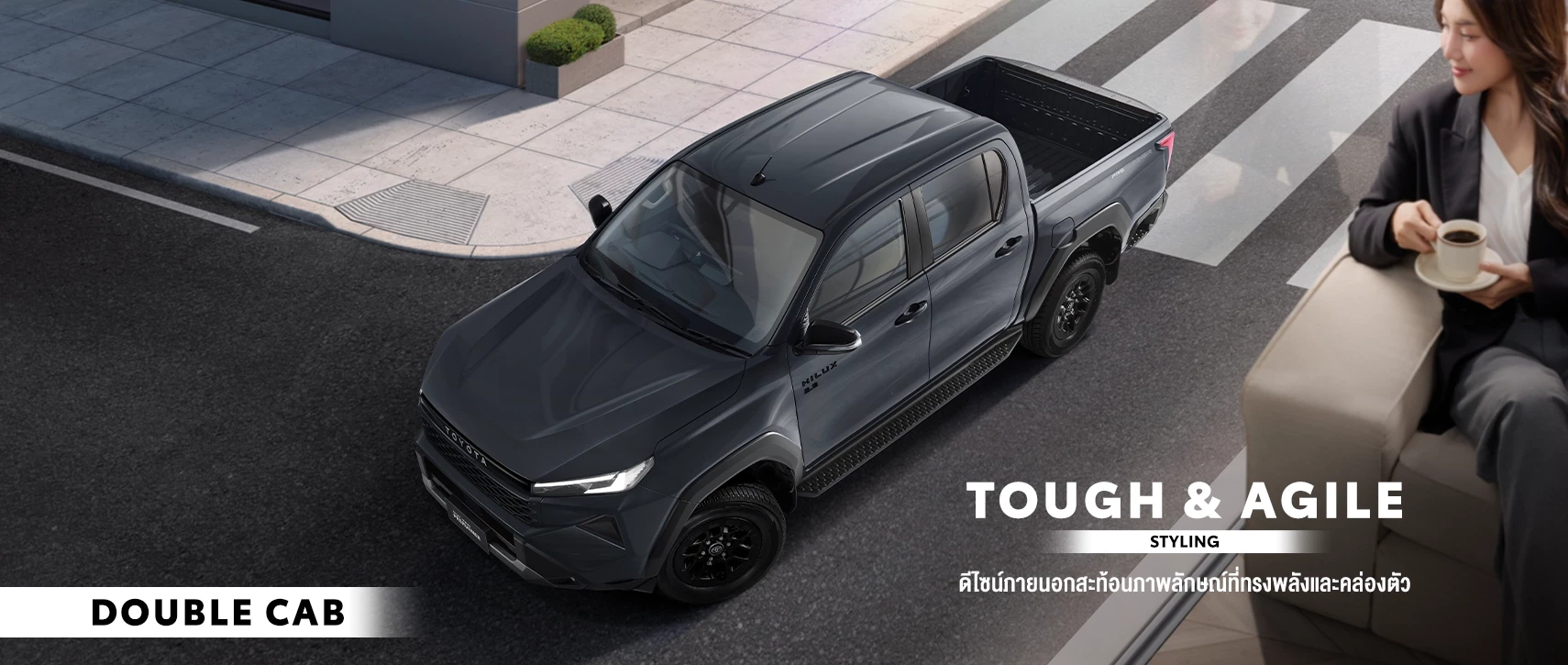 Ngoại thất mới của Bán tải Hilux 2026