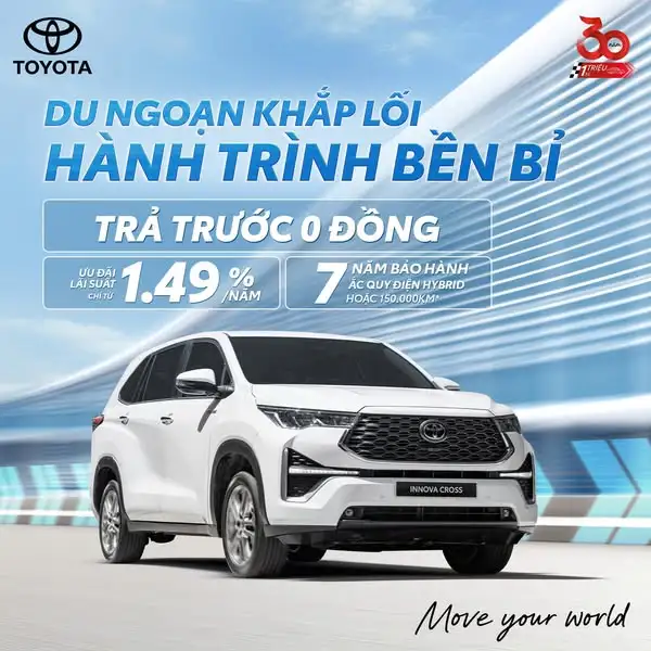 Giá lăn bánh Innova Cross tại Bắc Ninh